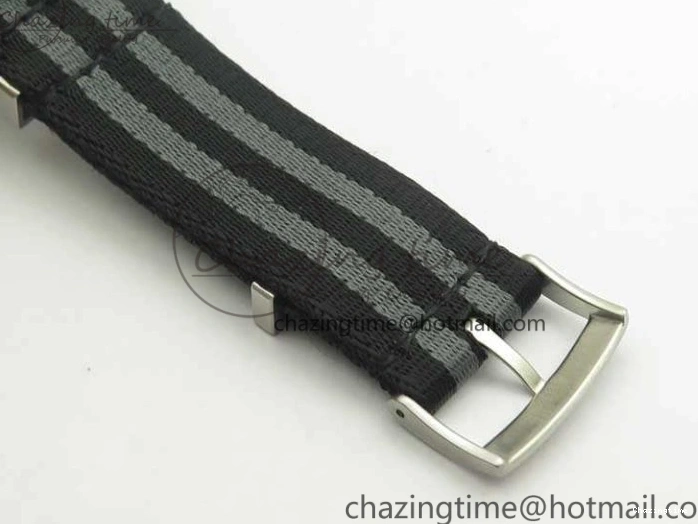 0228 Seamaster 300 Master Spectre SS MKS Best Edition Black Dial On Nylon Strap A SunProtective 8083